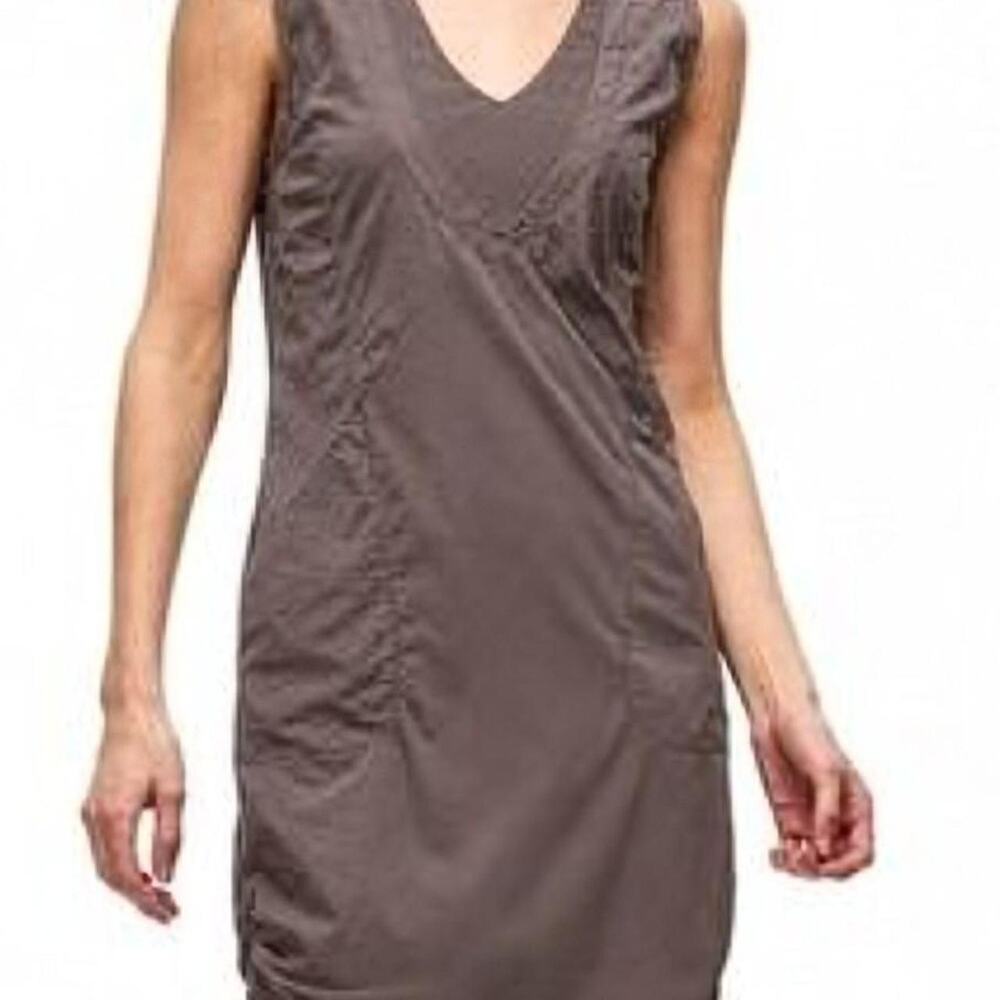 Indygena Liike V Sleeveless Active Hiking Dress Taupe Brown Size Medium